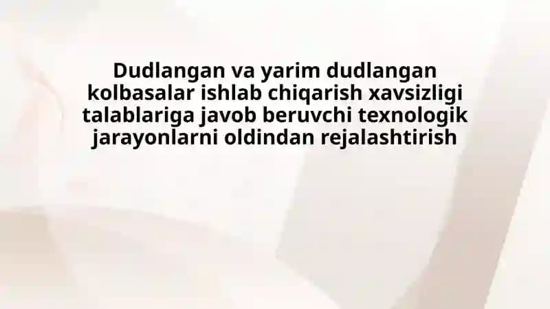 Kolbasa ishlab chiqarish