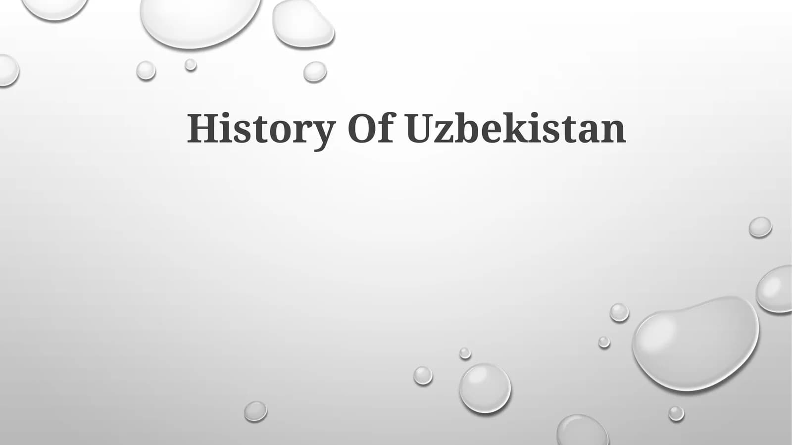 History Of Uzbekistan