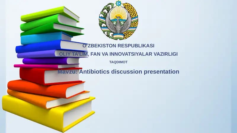 Antibiotics discussionpresentation