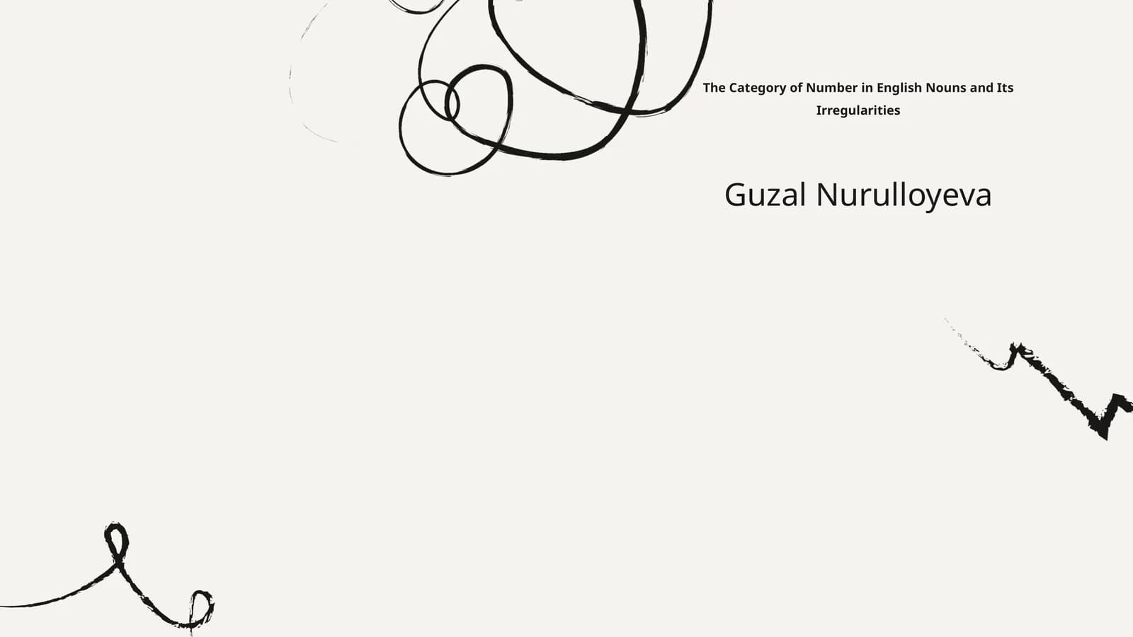 The Category of Number in English Nouns and Its Irregularities
