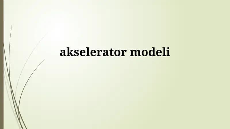 akseleratormodeli