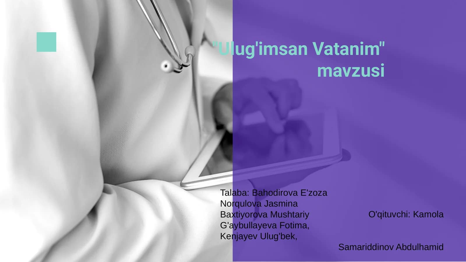 Ulug'imsan Vatanim