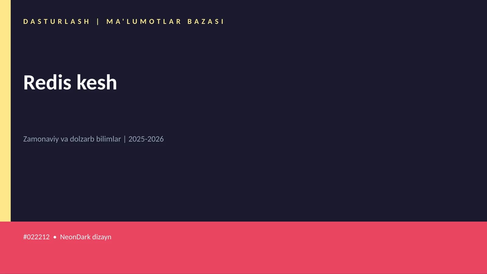 Redis kesh