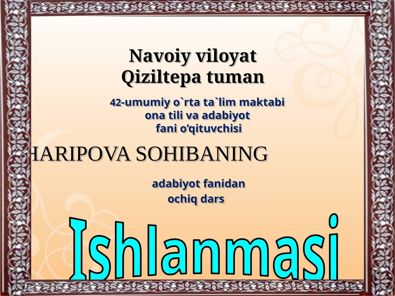 G’afur G’ulomning“ Vaqt” she’ri tahlili