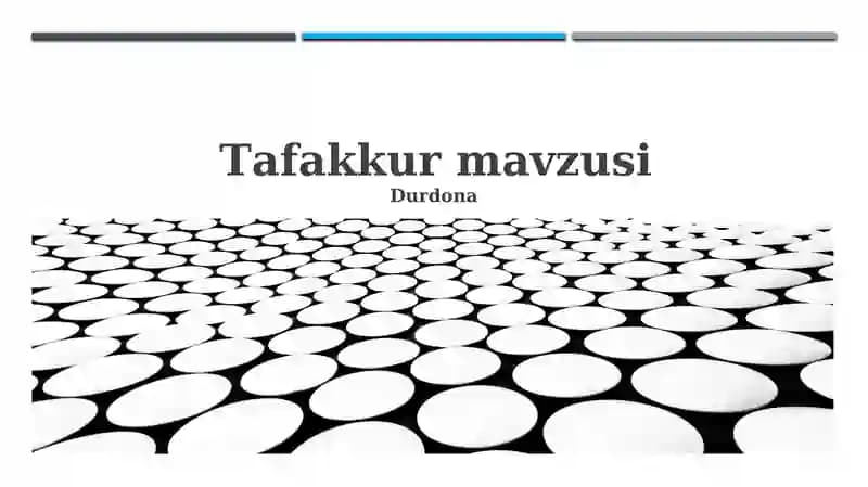 Tafakkur mavzusi