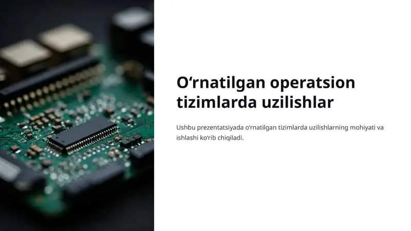 Uzilishlar (Interrupts) tushunchasi