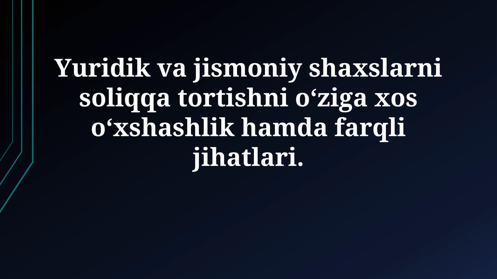 Soliqqa tortishning o'xshashliklari va farqlari