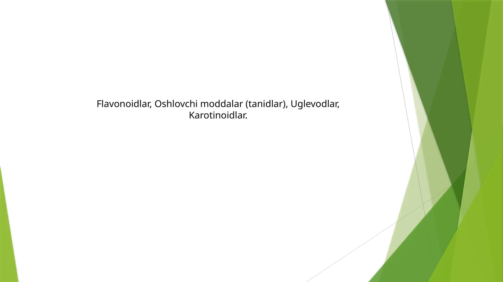 Flavonoidlar, Oshlovchi moddalar (tanidlar)