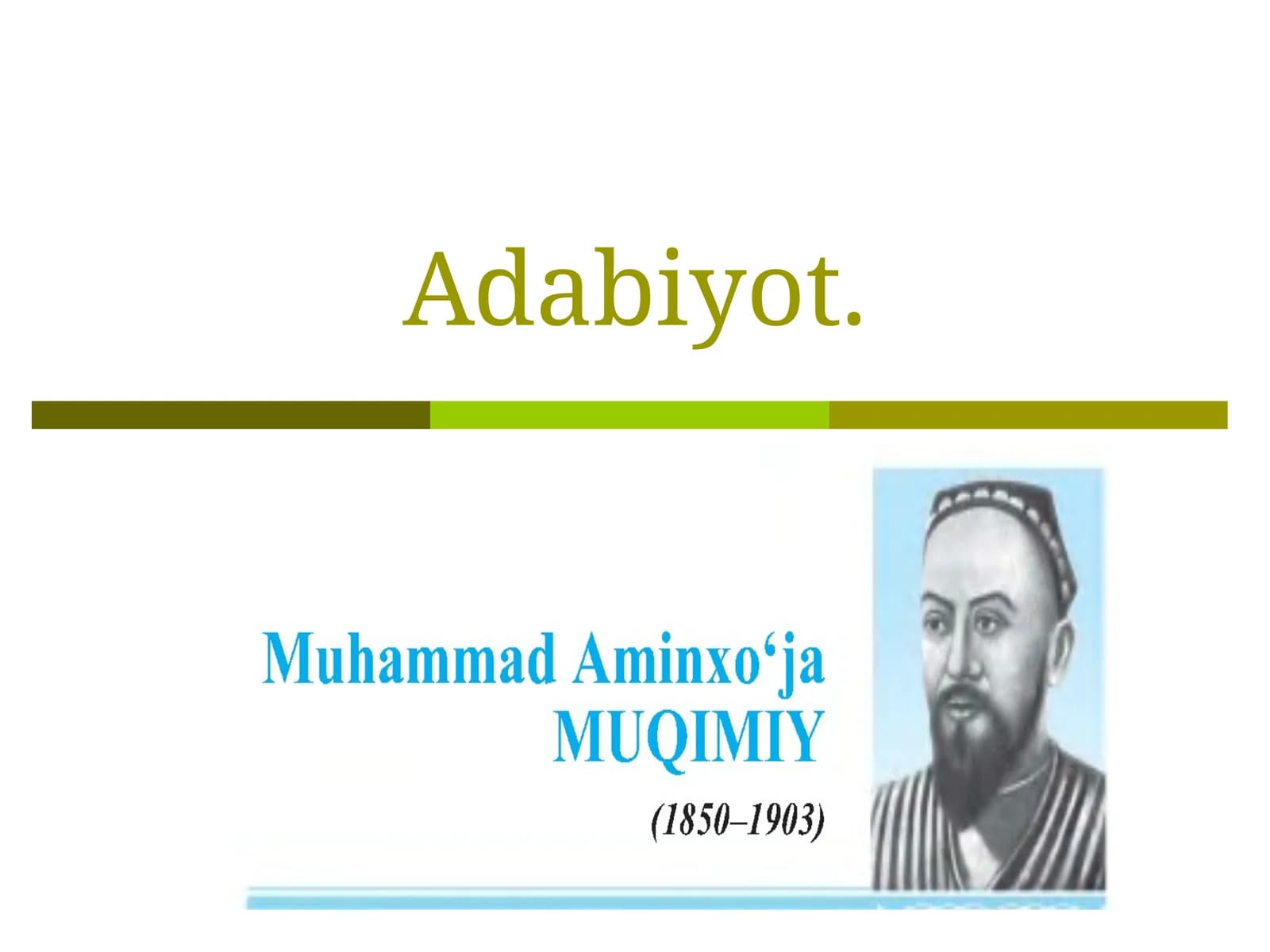 Muqimiyning ijodiy merosi