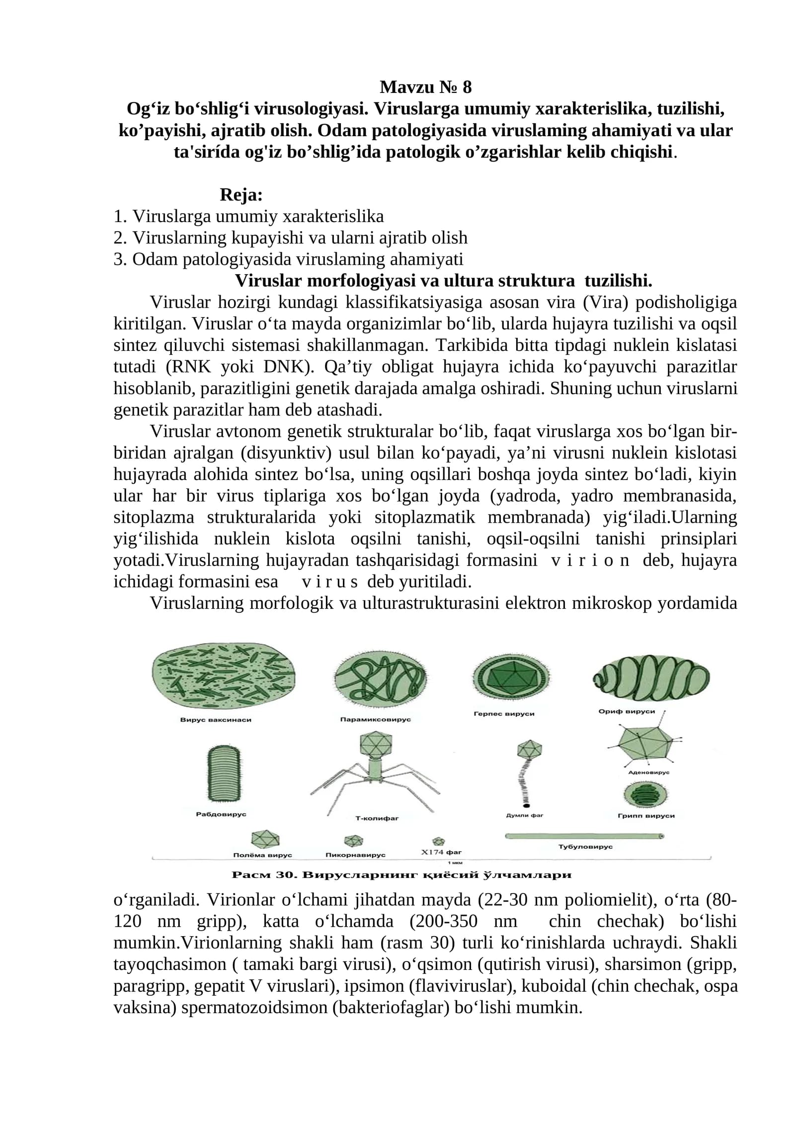Og‘iz bo‘shlig‘i virusologiyasi