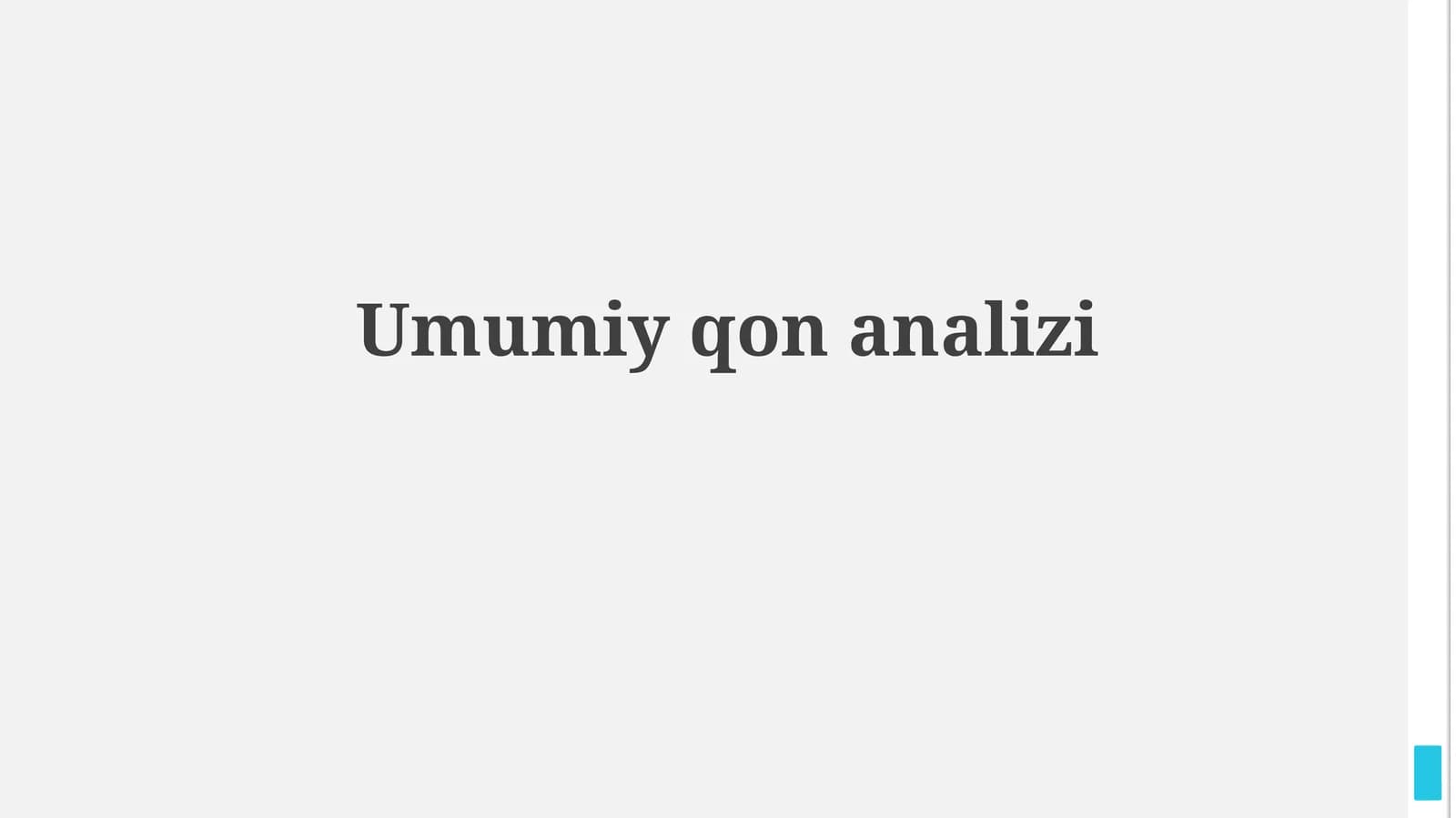 To'liq qon tahlili