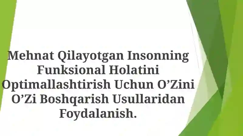 Özyönetim Teknikleri