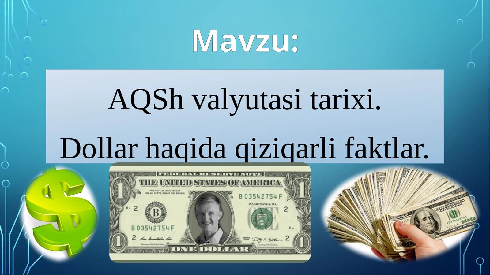 AQSh valyutasining tarixi