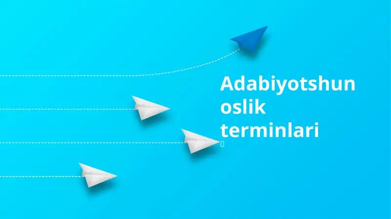 Adabiyotshunoslik terminlari