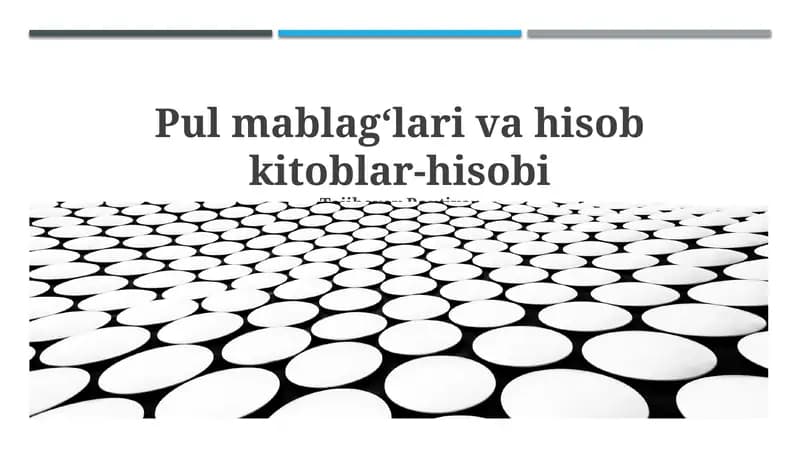 Mablag'lar va Hisob-kitoblar Asoslari