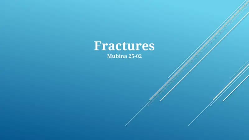 Fractures