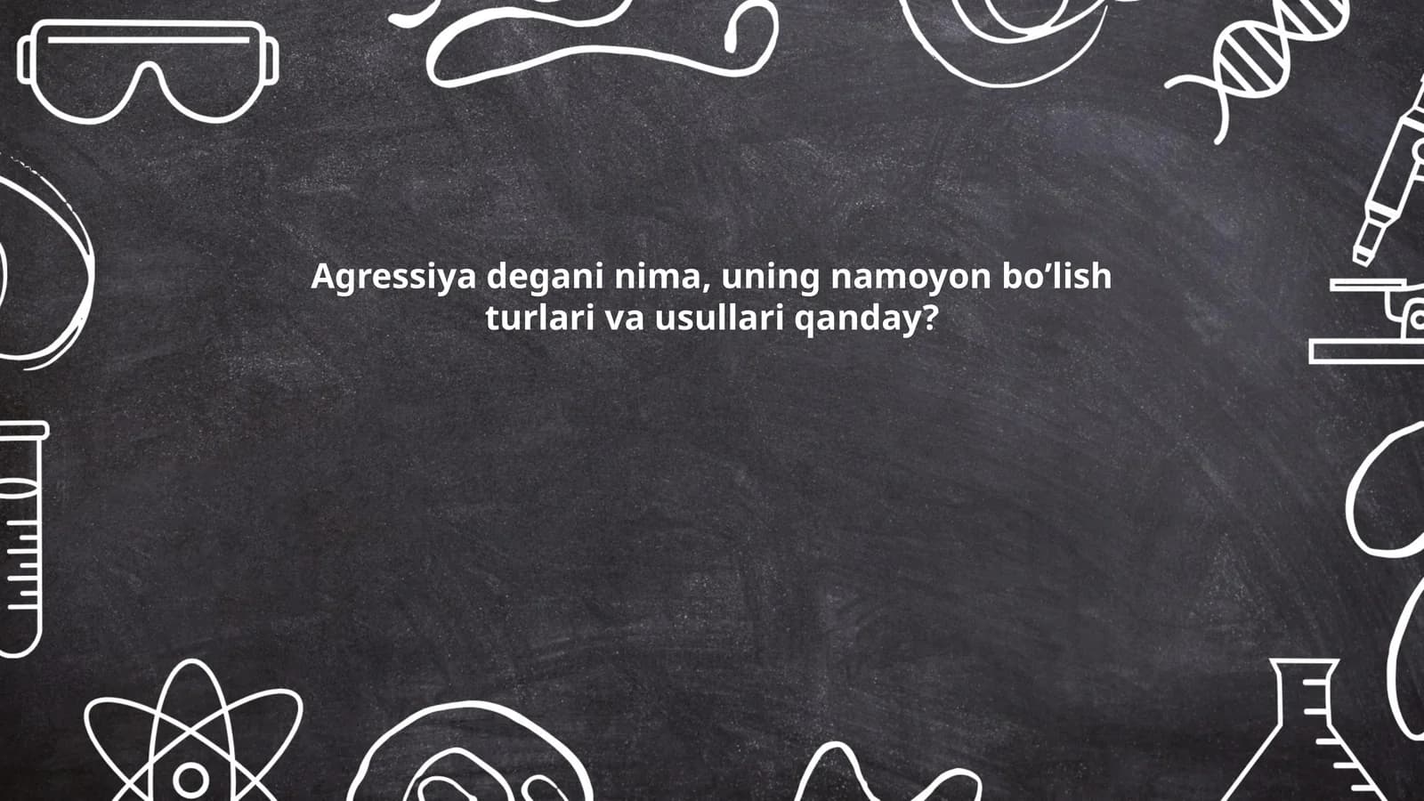 Agressiya tushunchasi