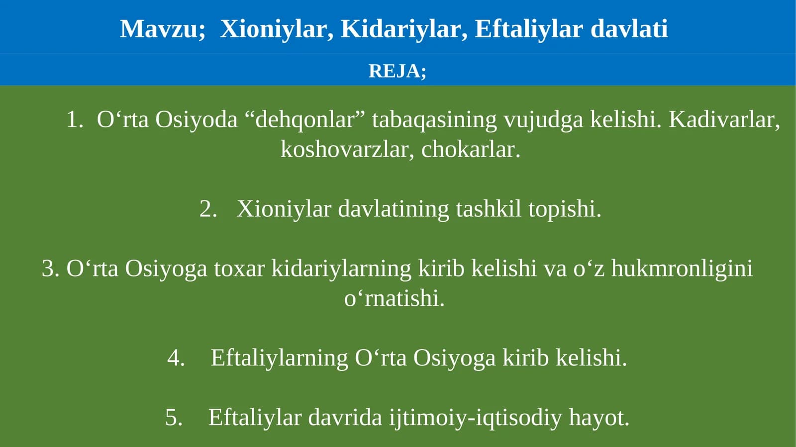 Xioniylar, Kidariylar, Eftaliylar davlati