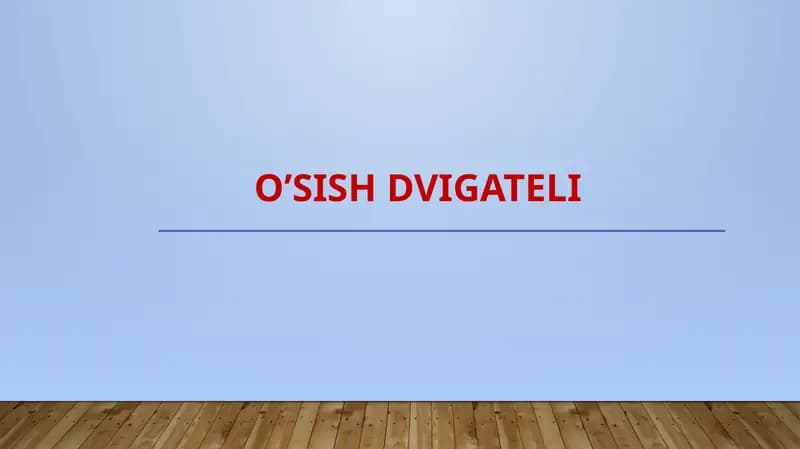 O’sish dvigateli