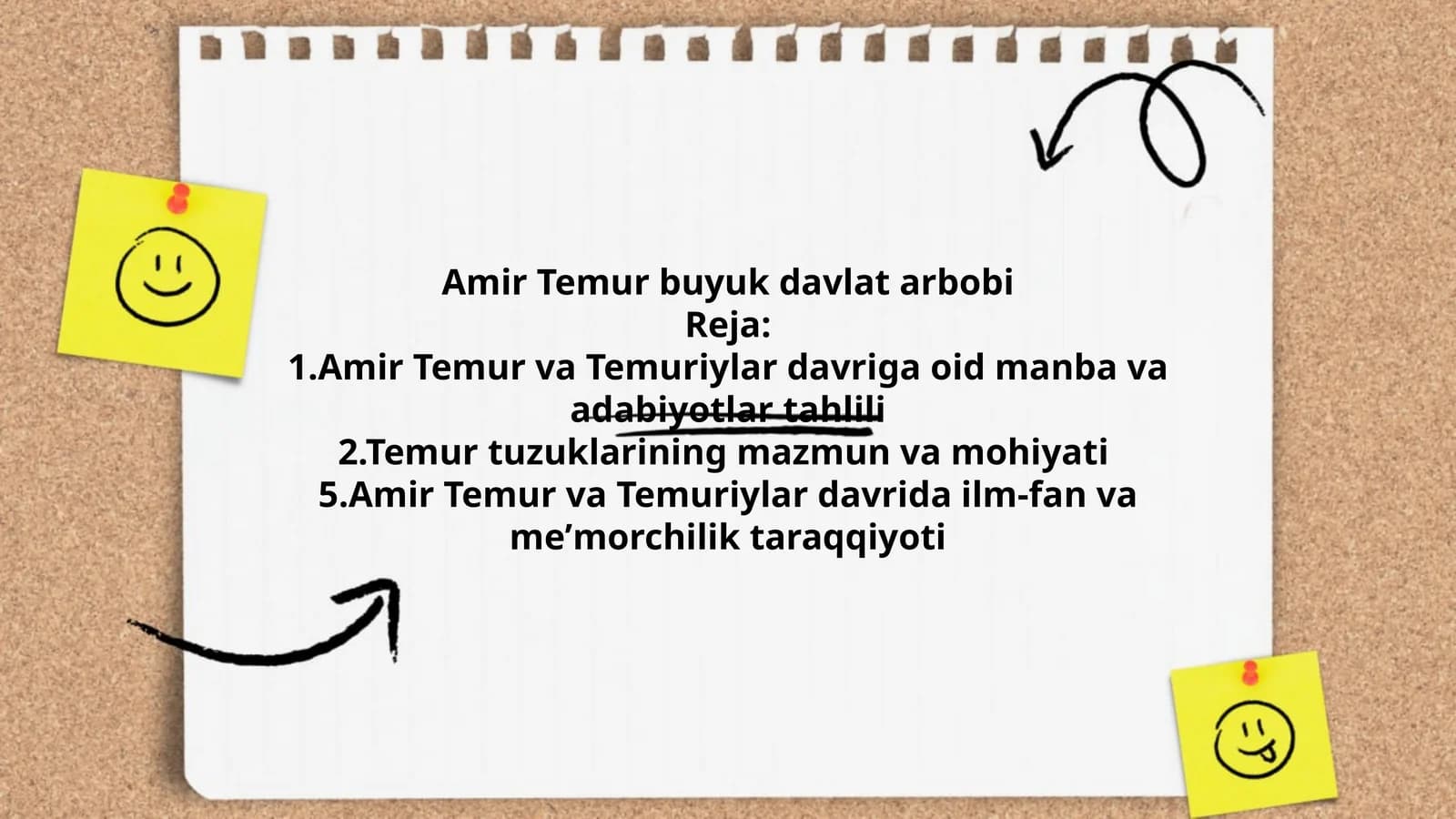 Amir Temur buyuk davlat arbobi