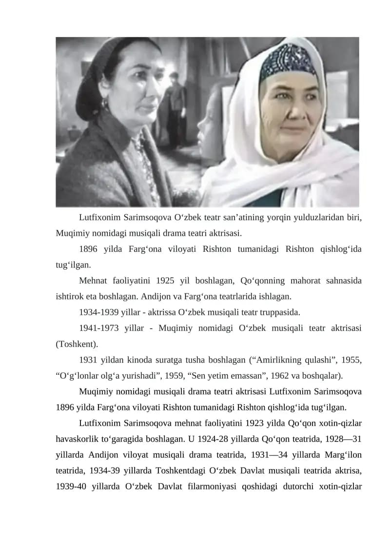 Lutfixonim Sarimsoqova
