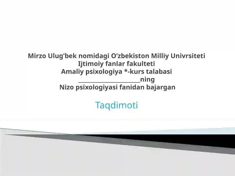 Nizoni o‘rganishning falsafiy ananalari