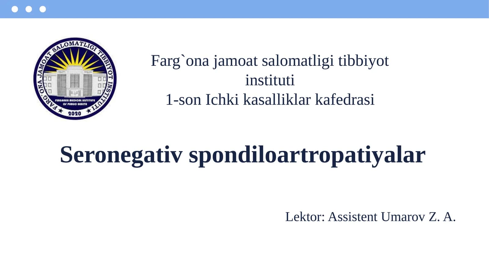 Seronegativ spondiloartropatiyalar
