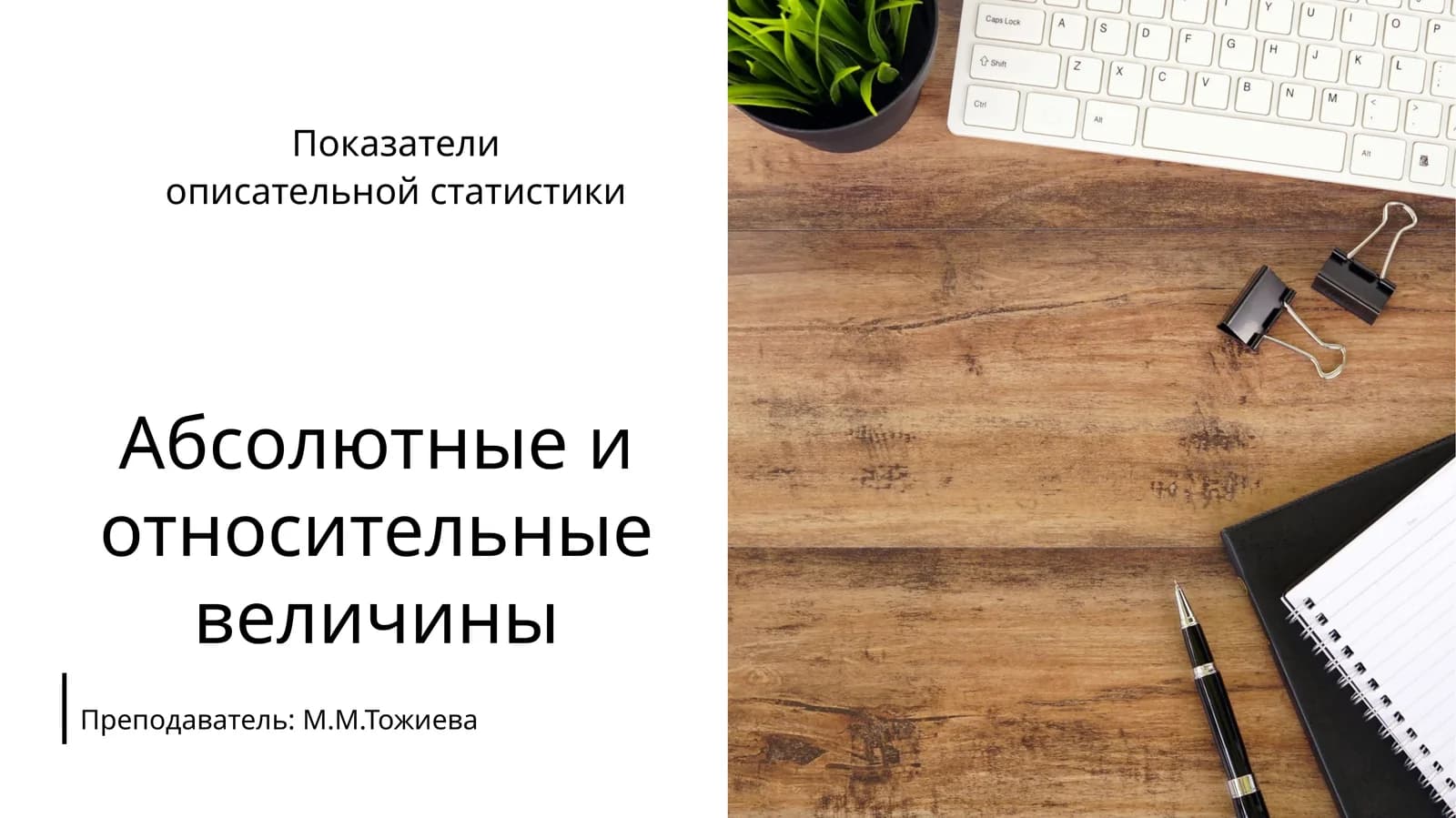 Абсолютные и относительные величины