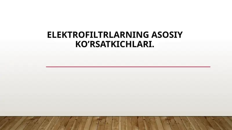 Elektrofiltrlar