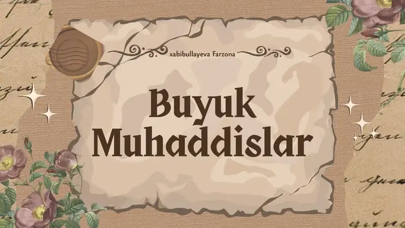 Buyuk Muhaddislar