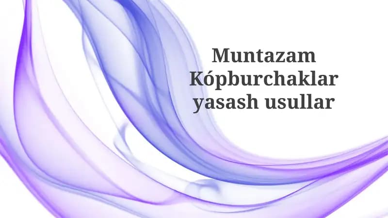 Qog'oz buklash texnikalari (Origami)