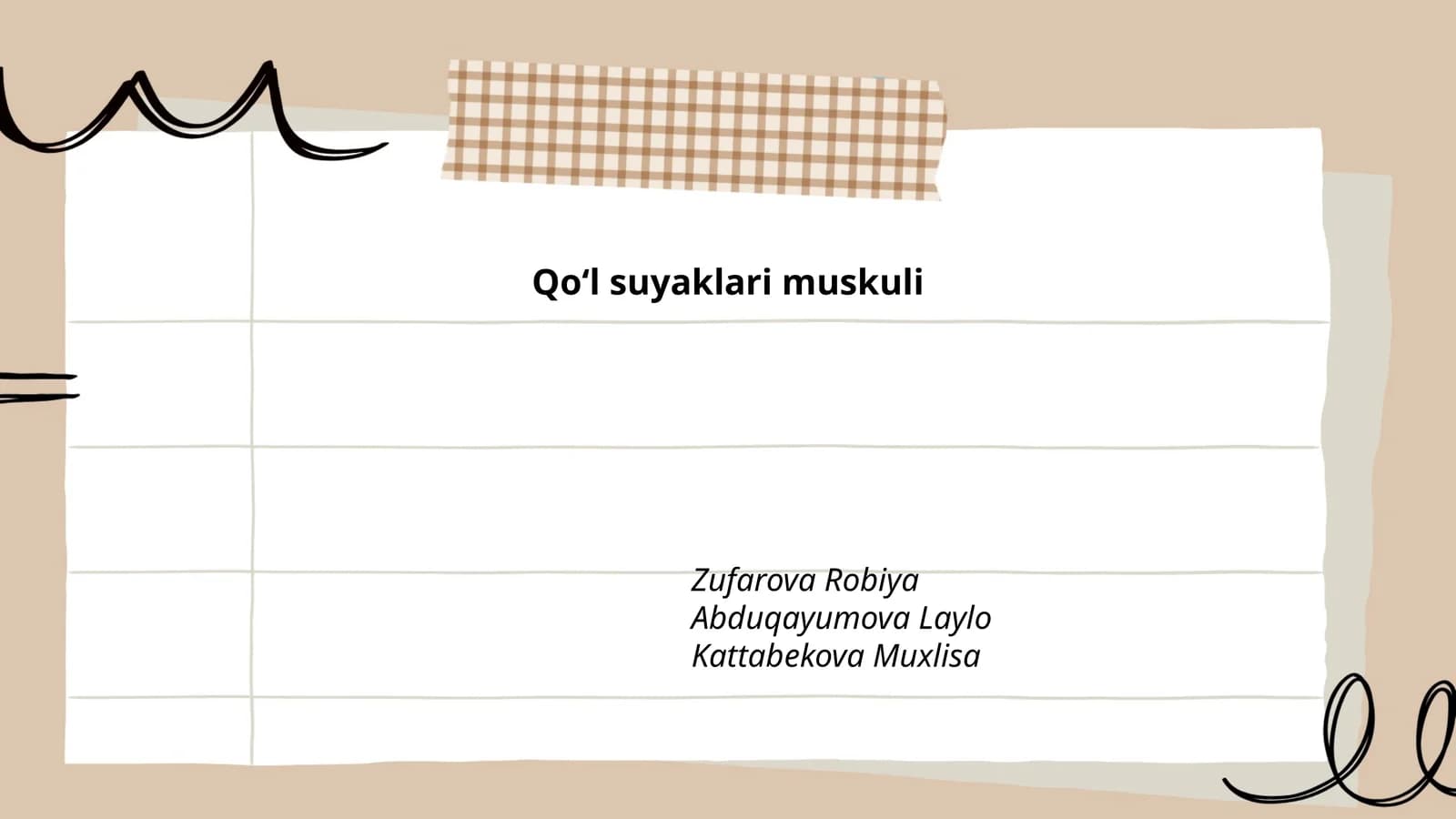 Qoʻl suyaklari muskuli
