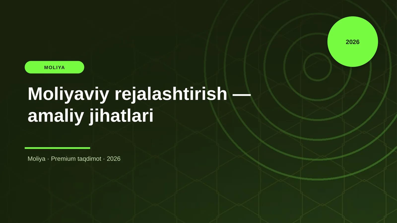 Moliyaviy rejalashtirish