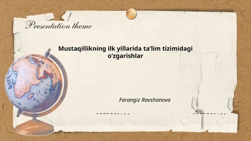Ta'lim Islohotlarining Boshlang'ich Bosqichlari