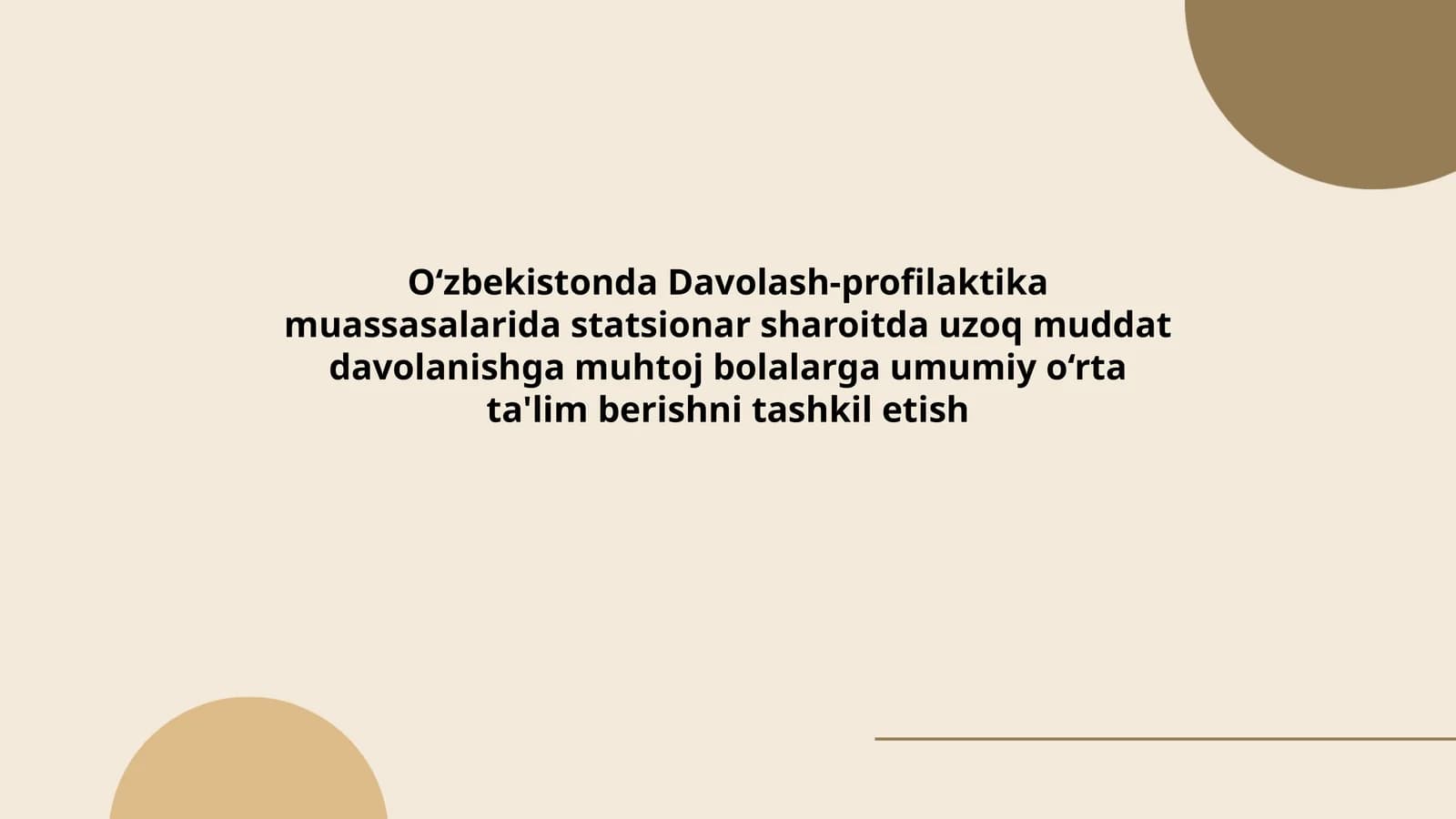 Uzluksiz ta'lim dasturi yaratish