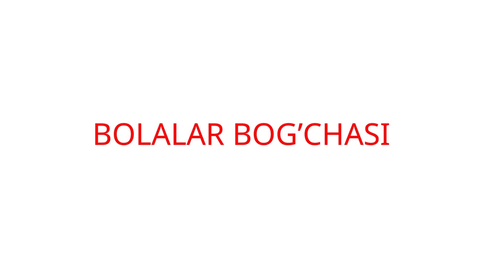 BOLALAR BOG’CHASI