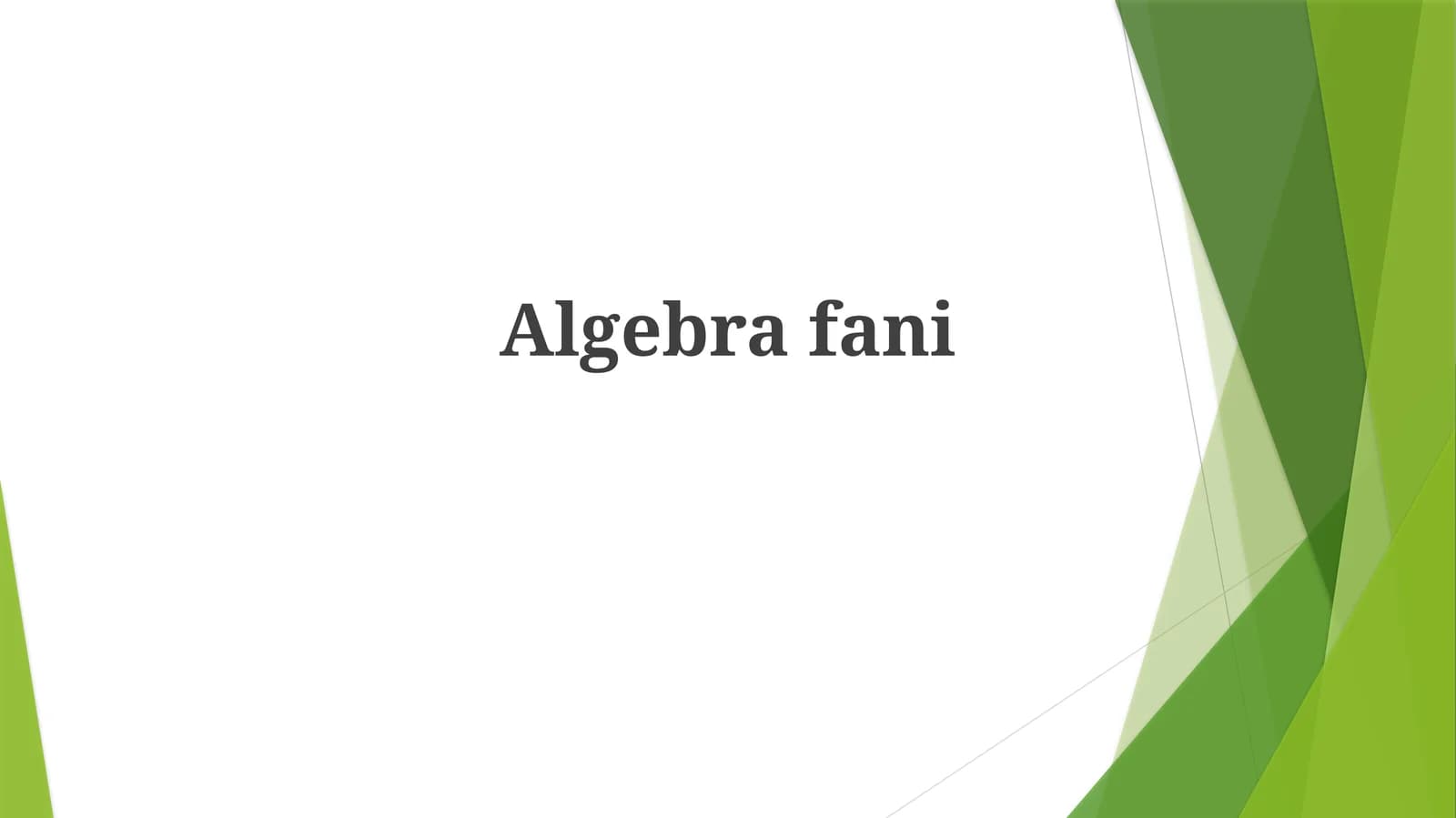 Algebrafani
