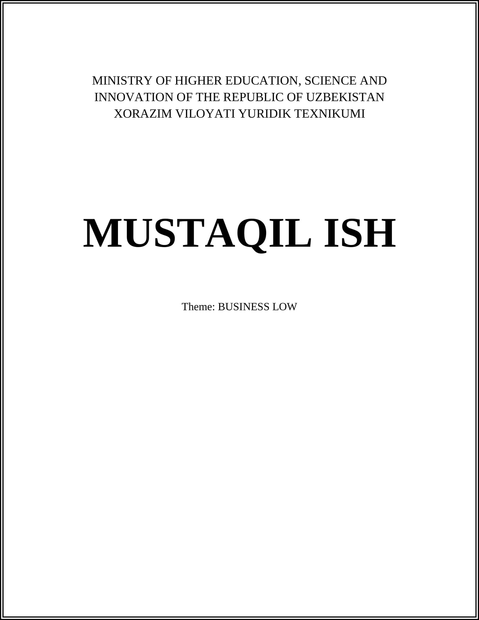 Contract Law in Business