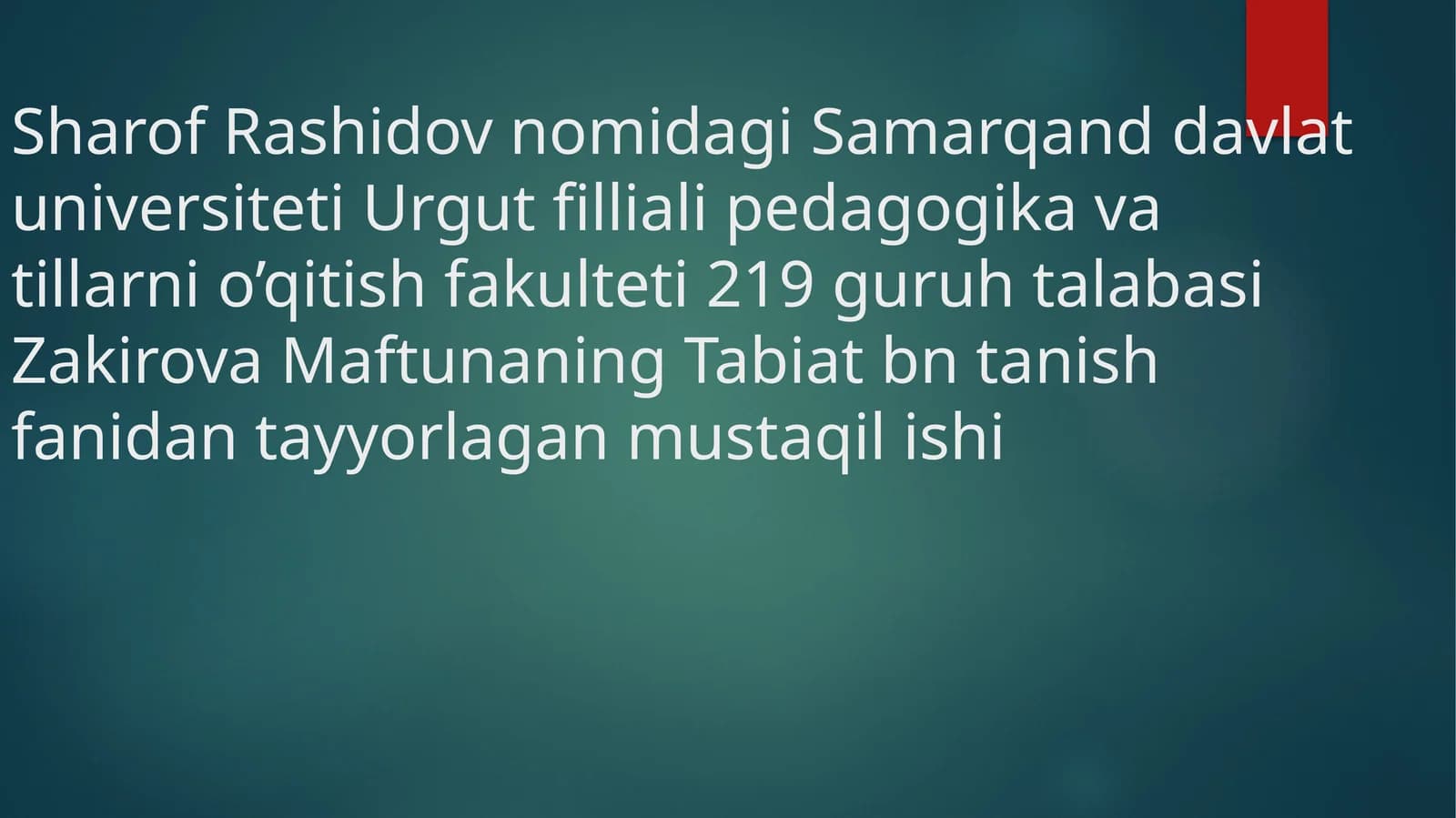 Bahor daraxtlarini O'qtish