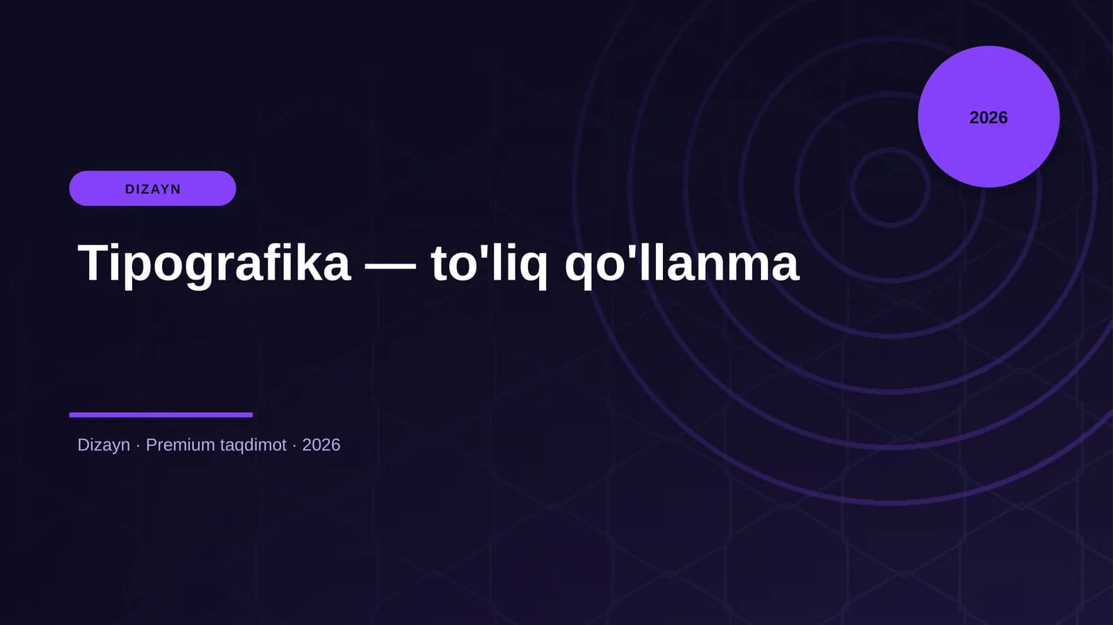 Tipografika — to'liq qo'llanma