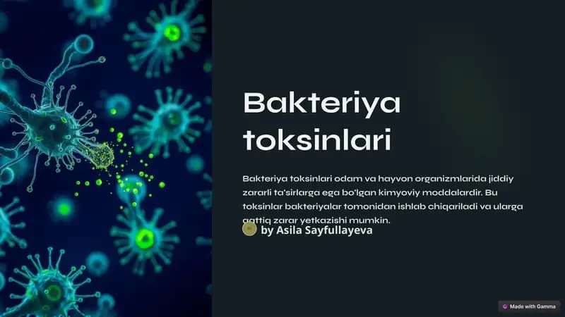 Bakteriya toksinlari