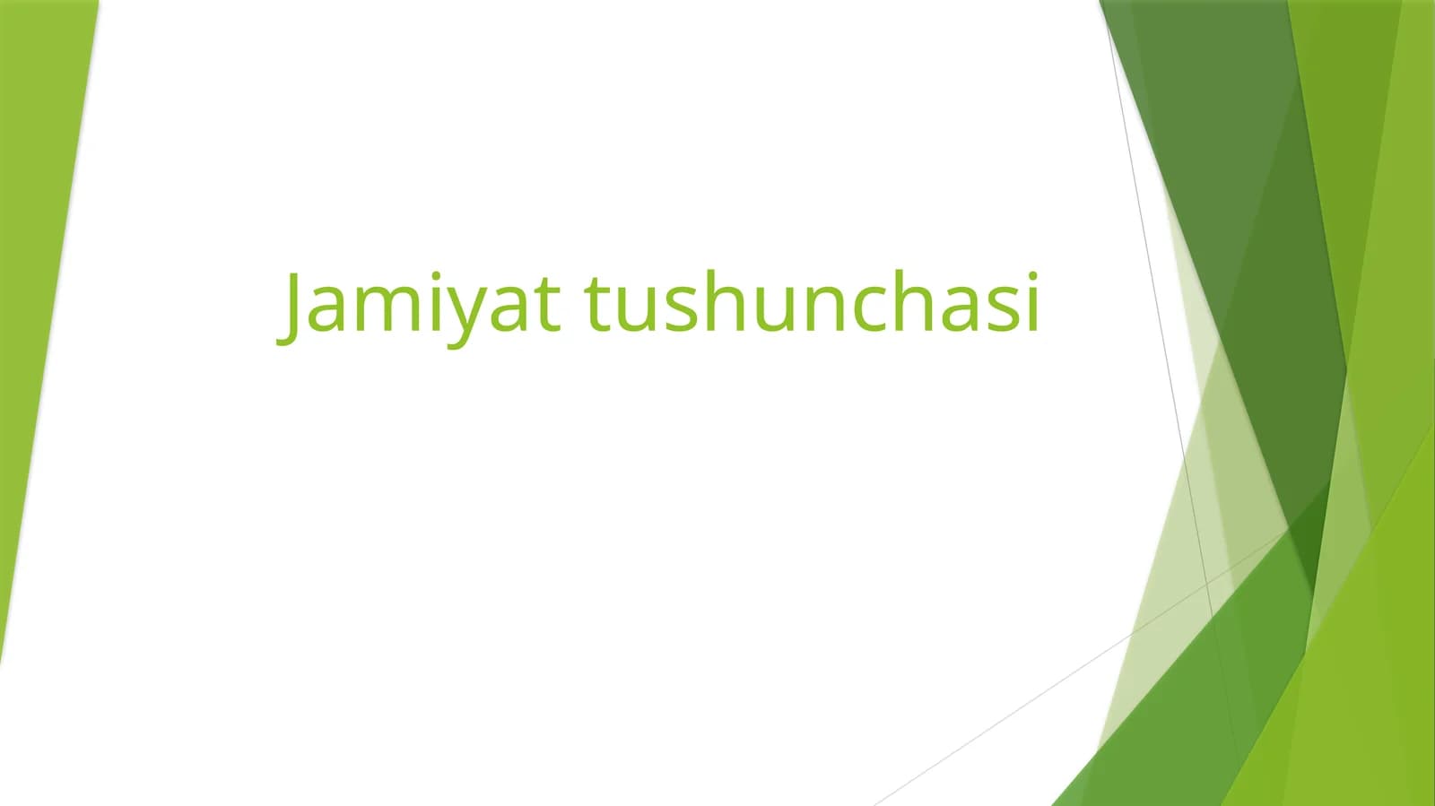 Jamiyat tushunchasi