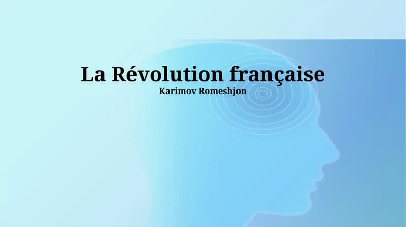 La Révolution française