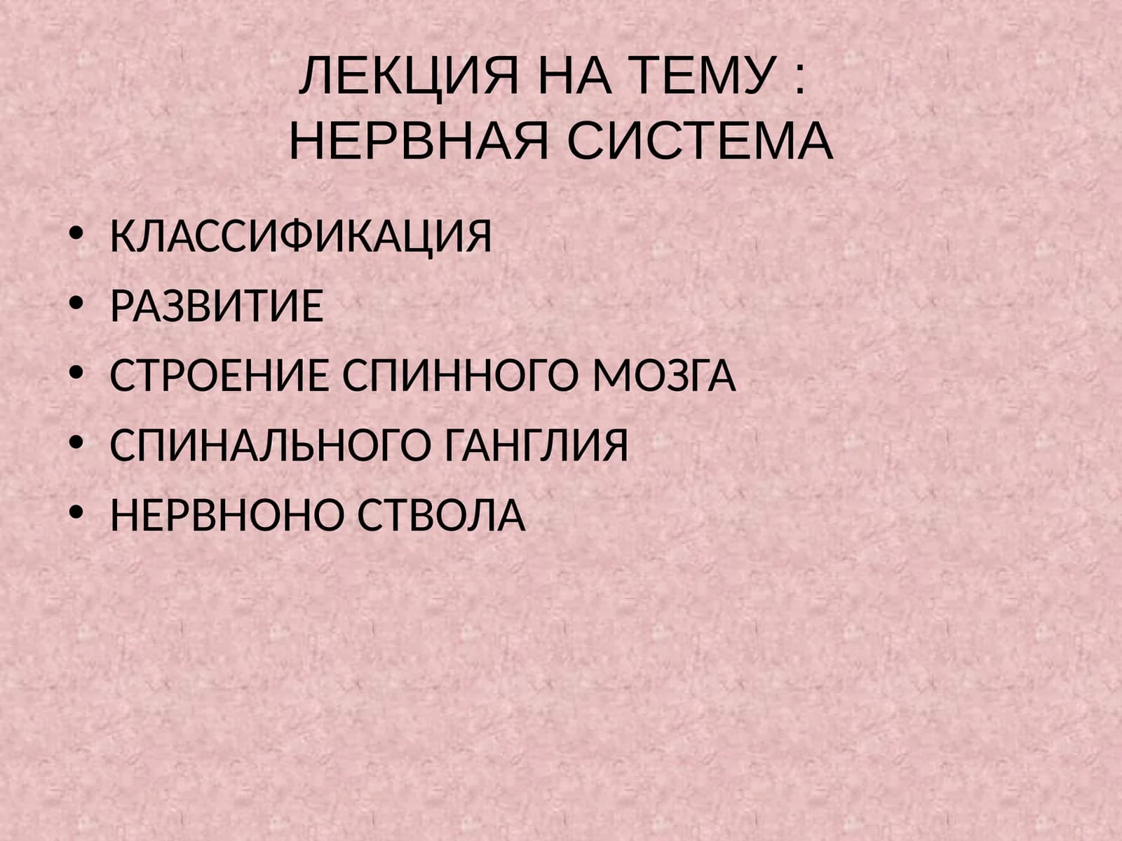 НЕРВНАЯ СИСТЕМА