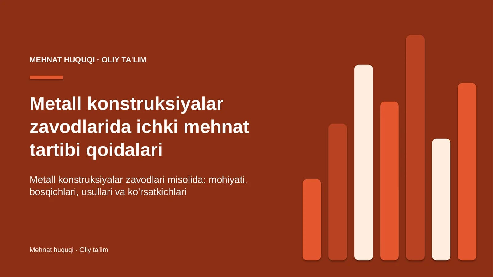 metall konstruksiyalar zavodlarida ichki mehnat tartibi qoidalari 2193