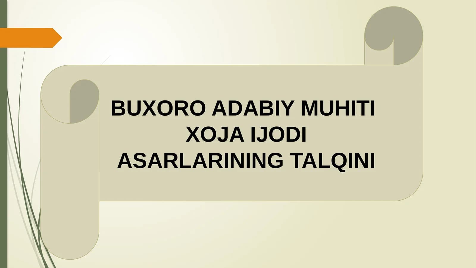 BUXORO ADABIYMUHITI