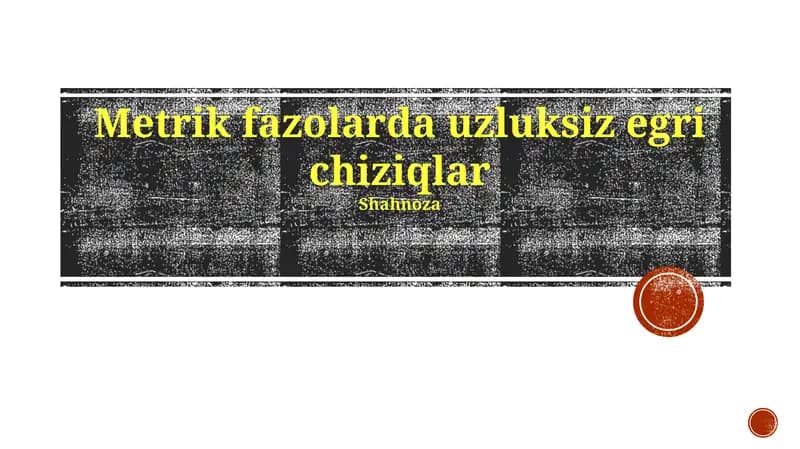 Metrik Fazolar va Uzluksiz Funktsiyalar