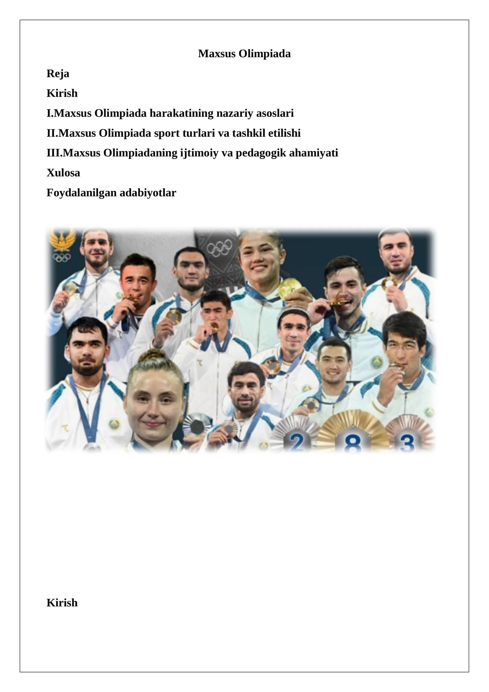 Maxsus Olimpiada