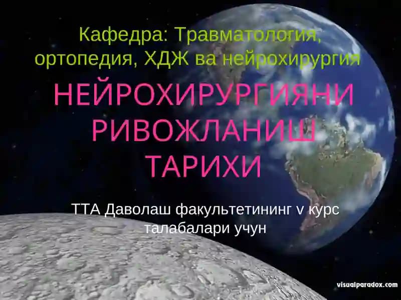 НЕЙРОХИРУРГИЯНИ РИВОЖЛАНИШ ТАРИХИ
