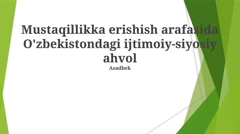 Iqtisodiy va ijtimoiy siyosatlar